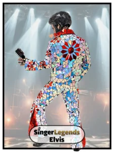 Elvis Presley lookalike mirror costume