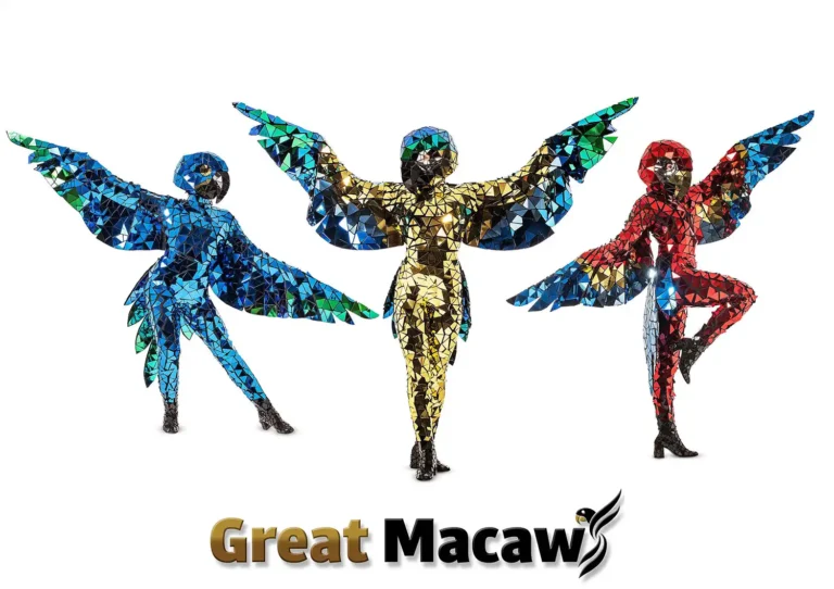 macaw parrot mirror costume