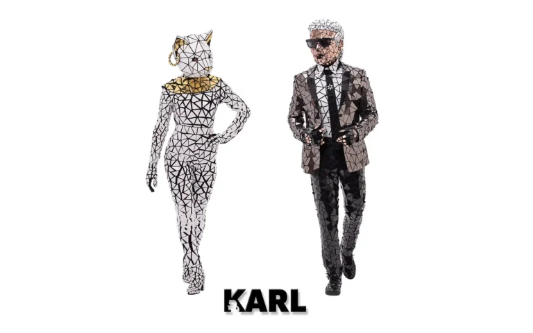 fashion Karl lookalike mirror costume Choupette