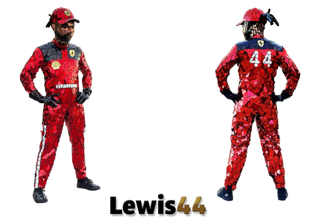 Lewis Hamilton lookalike mirror costume