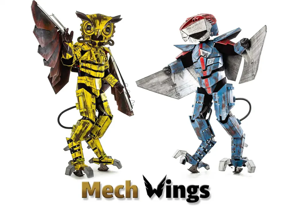 eagle and owl robotic costumes