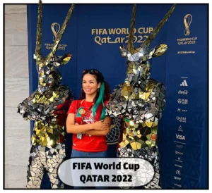 Qatar Oryx antilope mirror costume