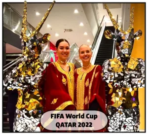 Qatar Oryx antilope mirror costume