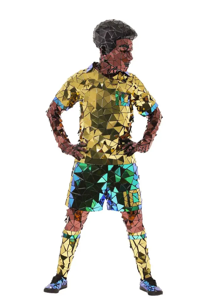football mirror costume Pele