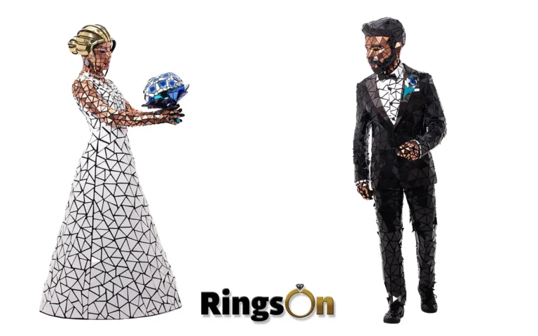 wedding bride groom mirror costumes