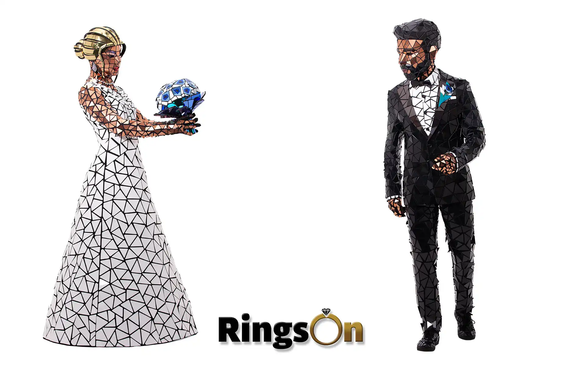 wedding bride and groom